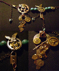 Steampunk Necklace for Lonelyautomaton