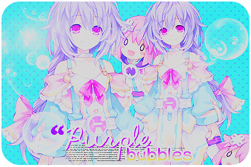 Purple bubbles. O u t ~