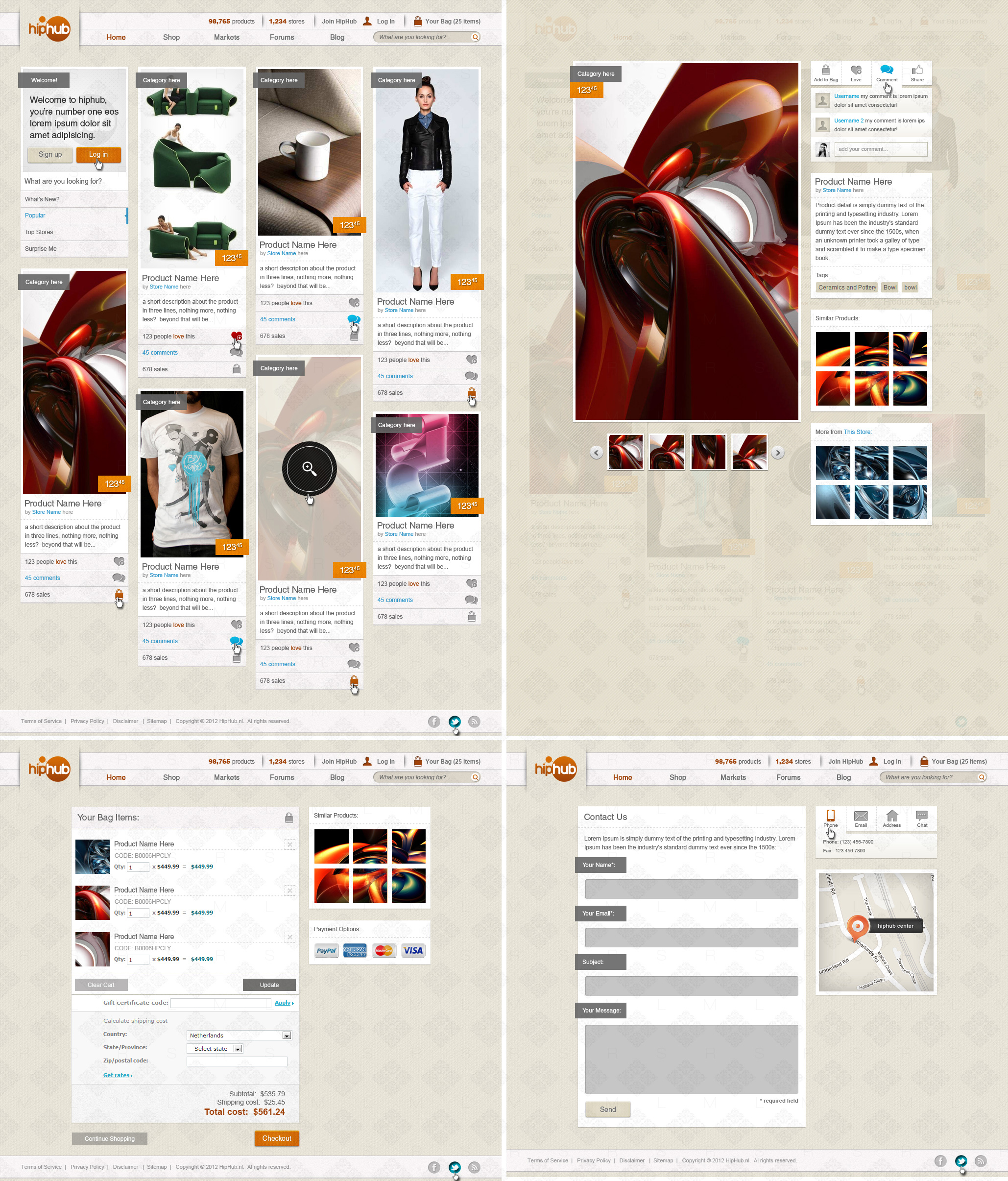 Responsive Web Design Shopping Site