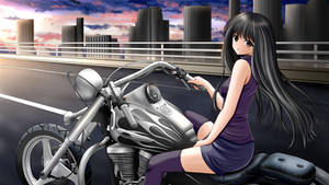 Motorcycle girl