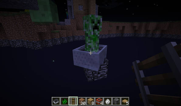 Creeper in a Minecart