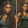 Leonardo Diffusion XL a Celtic girl with braids in