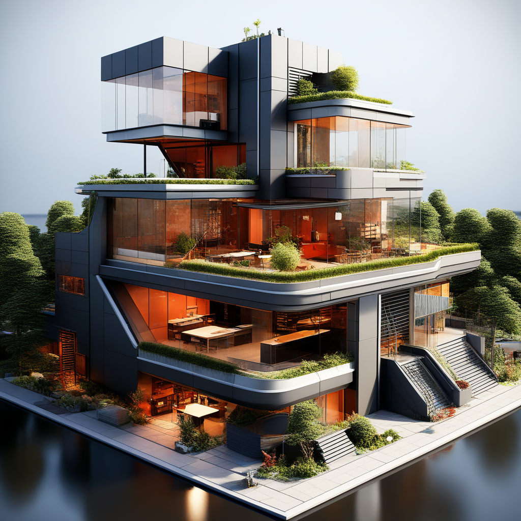 A contemporary building immersed in a built enviro by calinvisible on ...