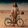 Jesus bicycle Mesmerized By The Sights Of Eart