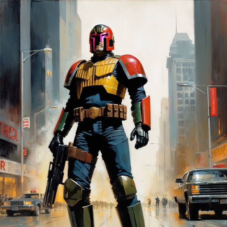 Judge Dredd Protest judge Dredd in the streets by calinvisible on DeviantArt