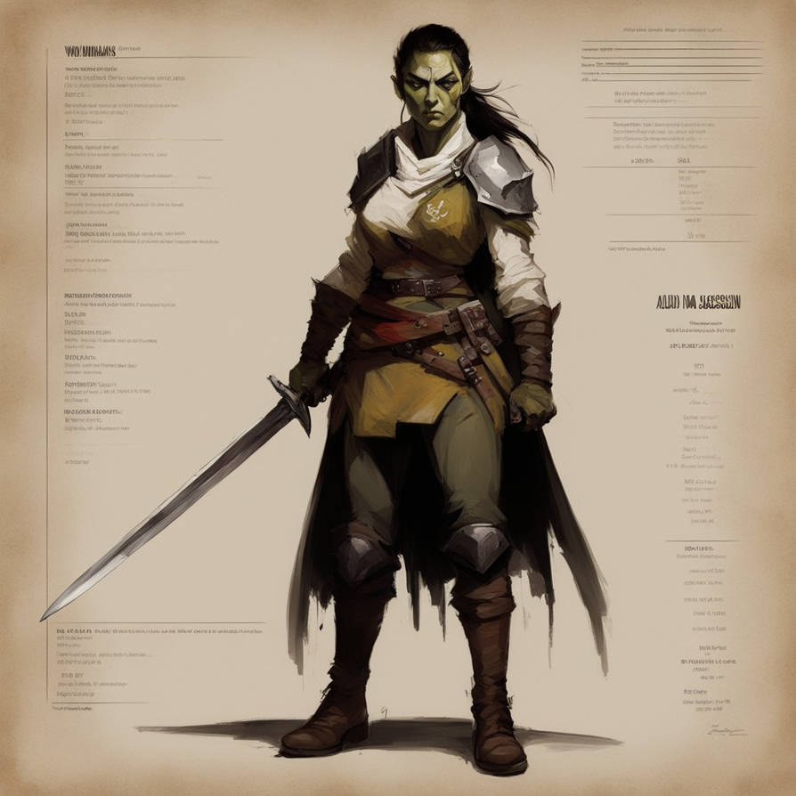 Cal Orc woman half-orc by calinvisible on DeviantArt