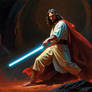 Jesus with a lightsaber