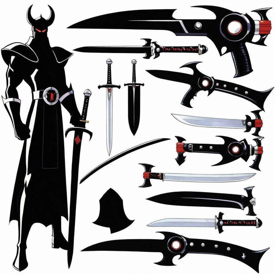 Shadow weapons by calinvisible on DeviantArt