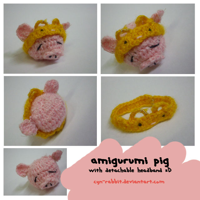 8 amigurumi pig