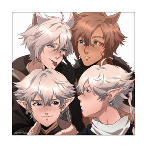 CM - Loen, Astel, Alisaie et Alphinaud