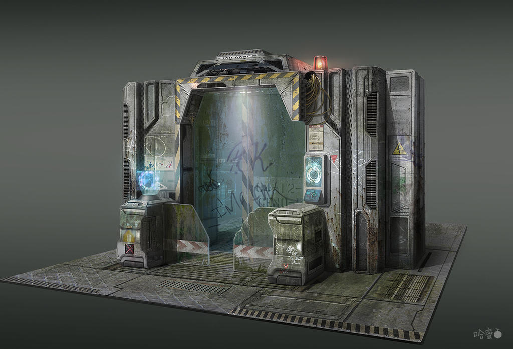 FPS - SF Military base Gate concept desgin by ha-min on DeviantArt