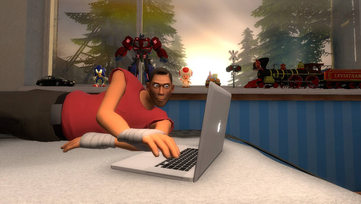 Scout Computer Character Scout on his laptop by Primon4723 on DeviantArt