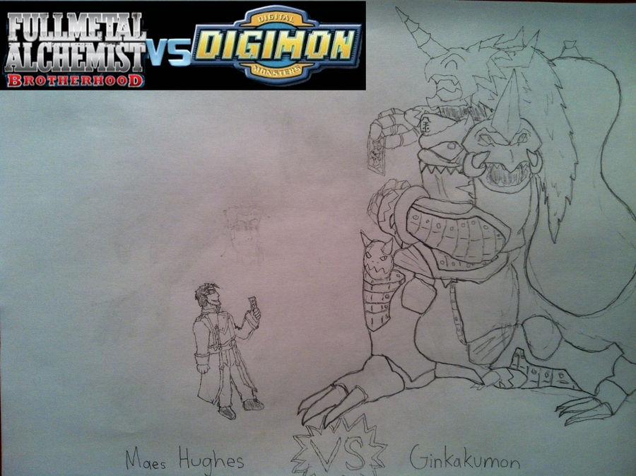 FMA Brotherhood vs Digimon Battle 1