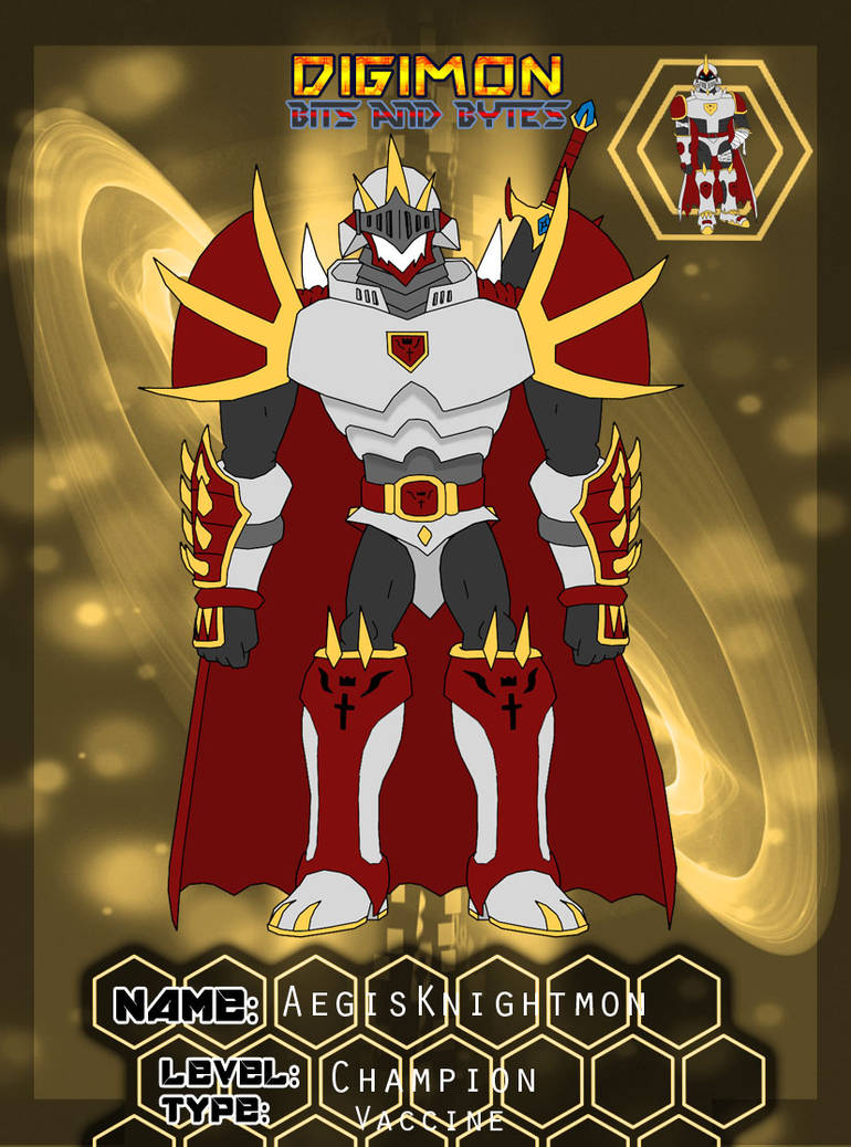 Bnb 2015 Evolution Block: AegisKnightmon by Omnimon1996 on DeviantArt