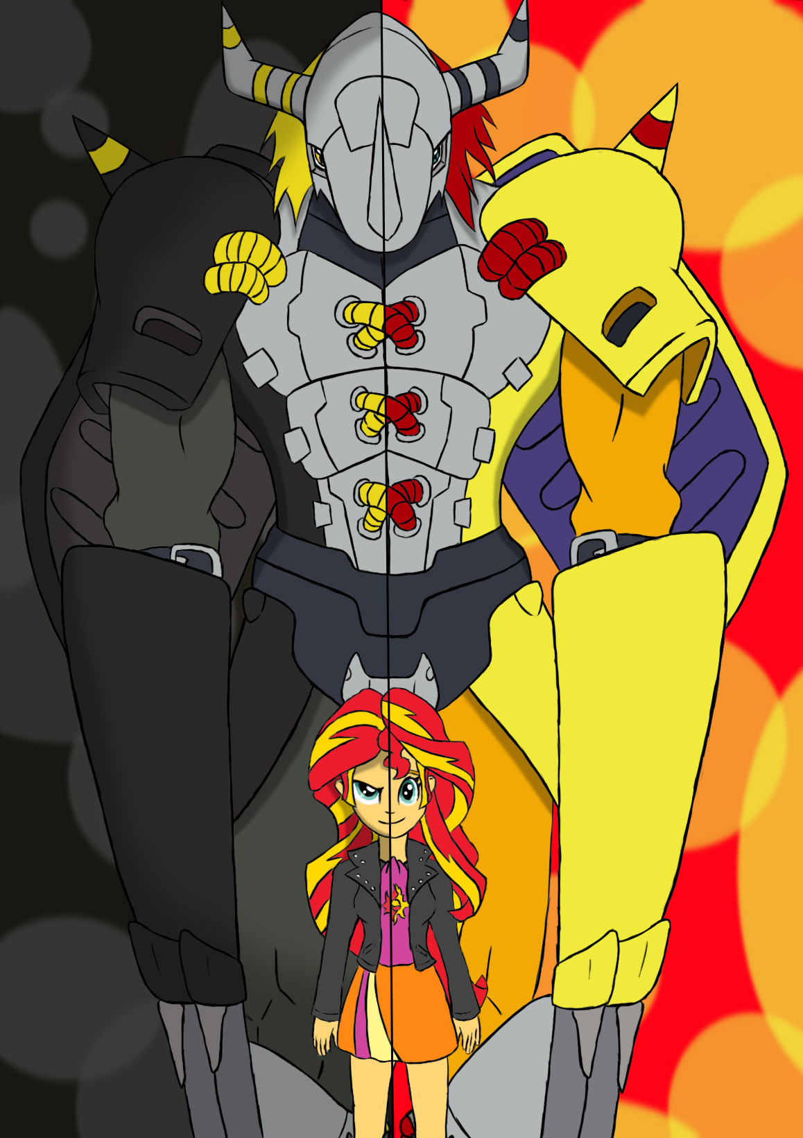 Digimon X EQG: Sunset Shimmer