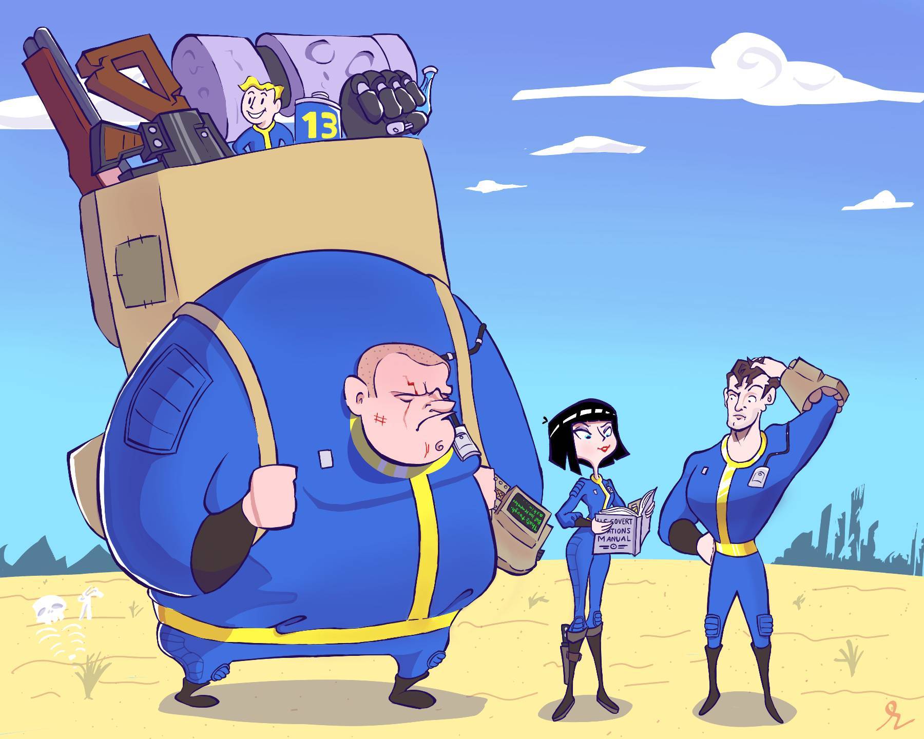 Fallout 1 characters by DerpyTots on DeviantArt