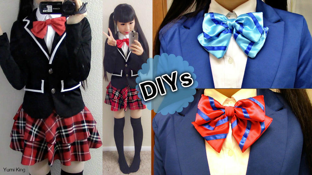 DI Japanese Uniform Jacket+Striped bow tie by YumiKing on DeviantArt