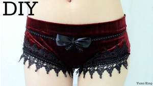 DIY luxurious Gothic Underwear/Panties + Pattern