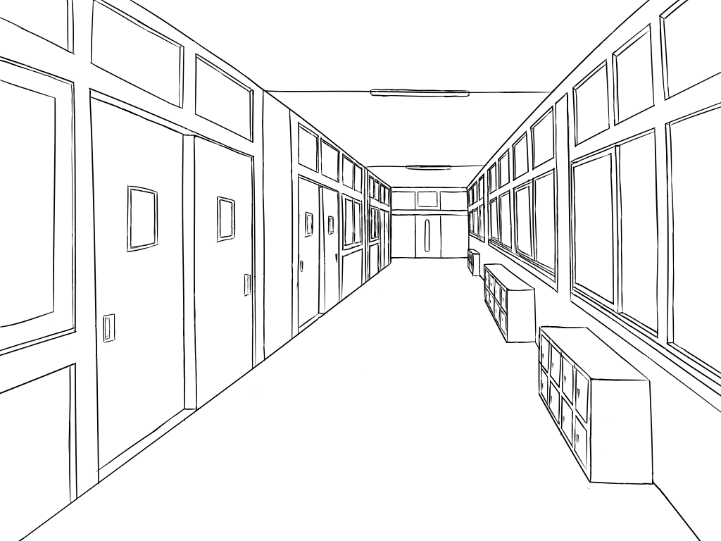 School Hallway Sketch By 7712 On DeviantArt school-hallway-sketch-by-7712-on-deviantart