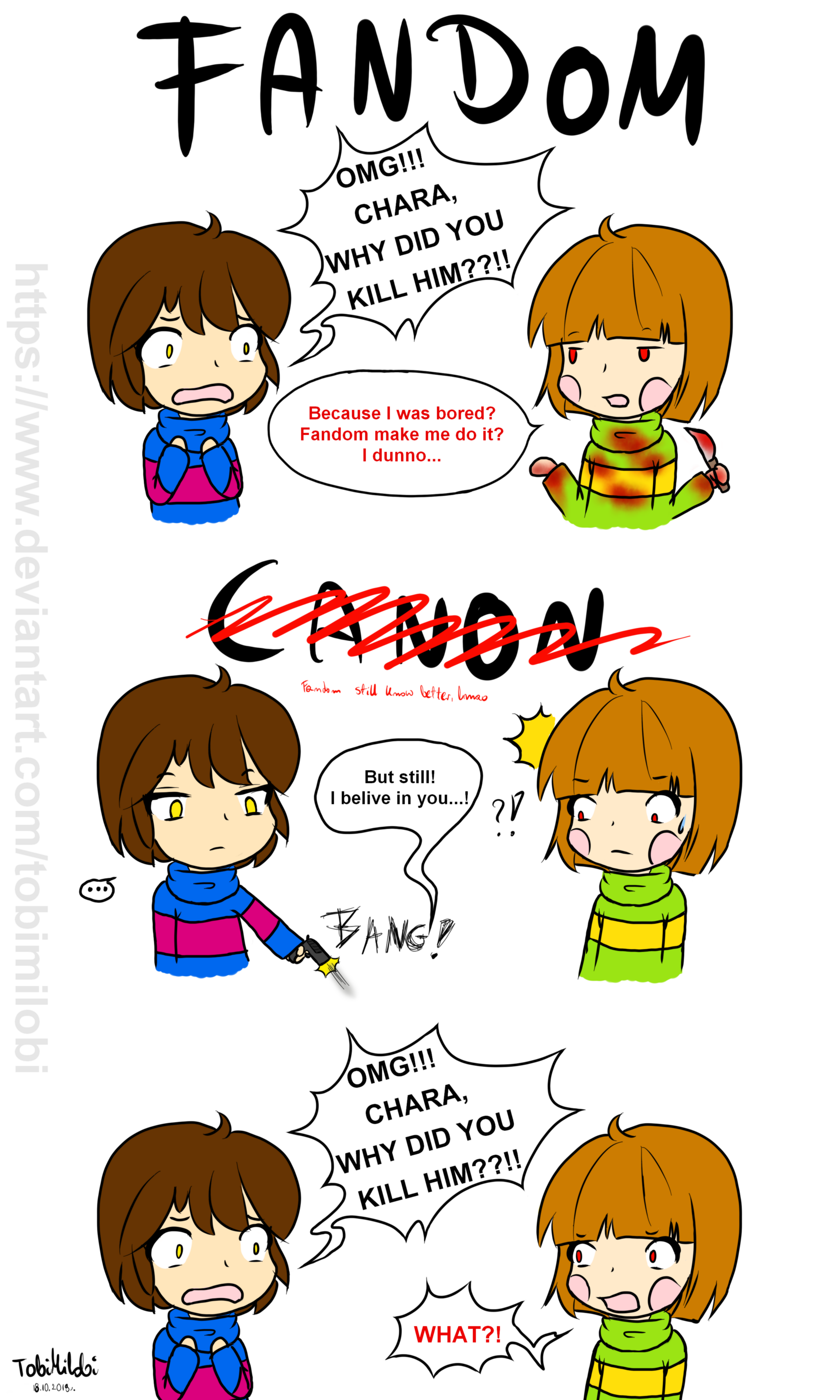 Undertale, but it's Frisk VS Chara 