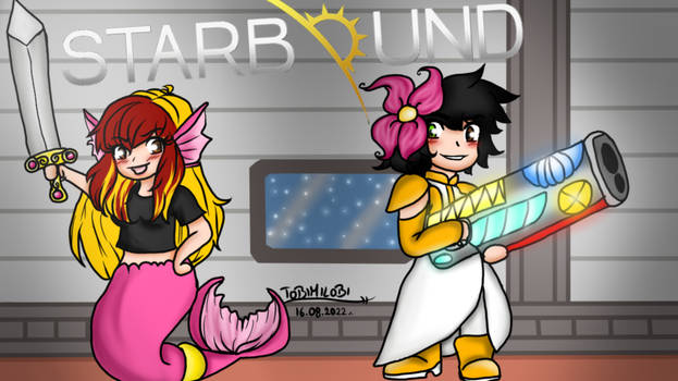 Starbound - Me and Sedikall