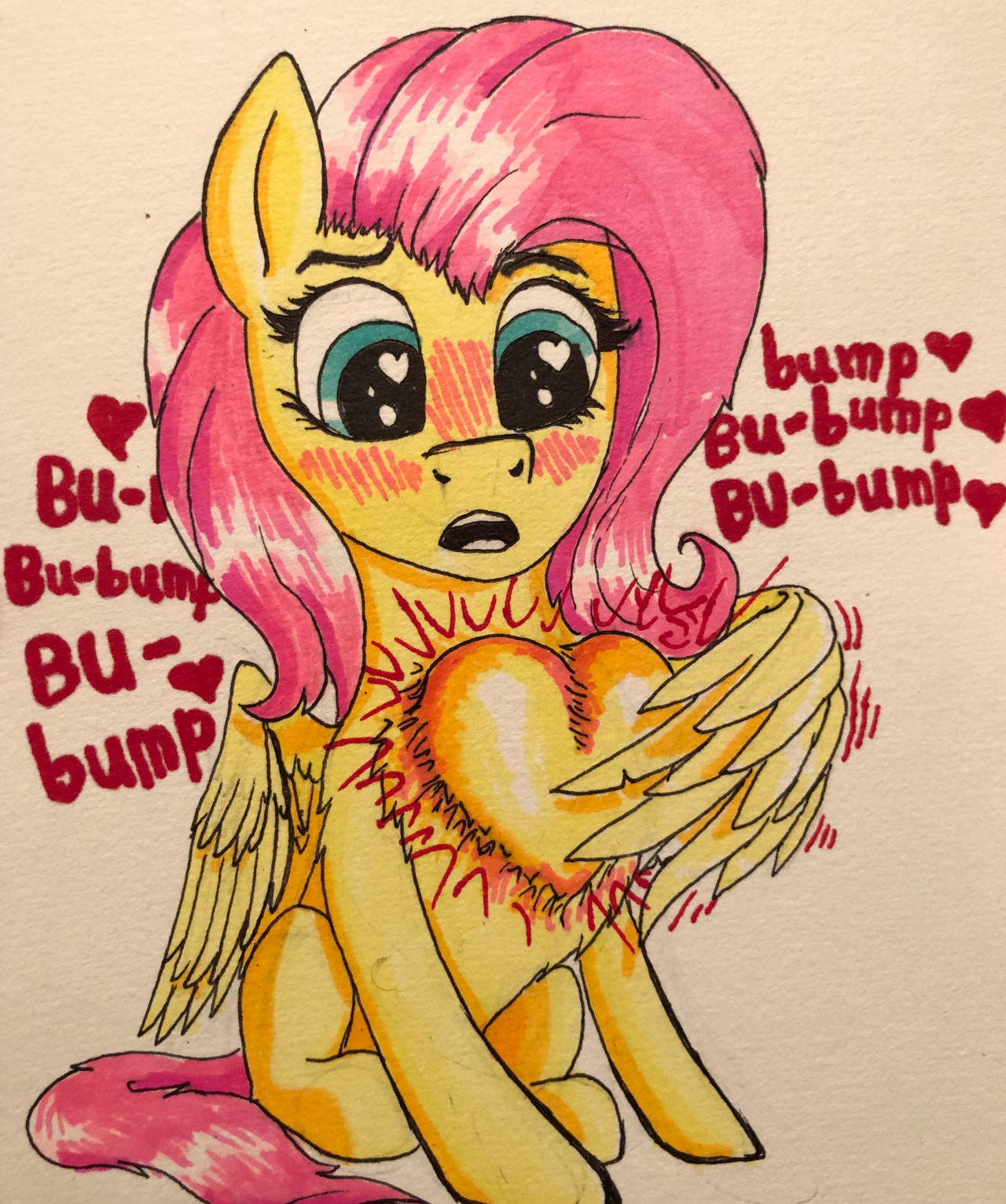 Fluttershy Huge heart