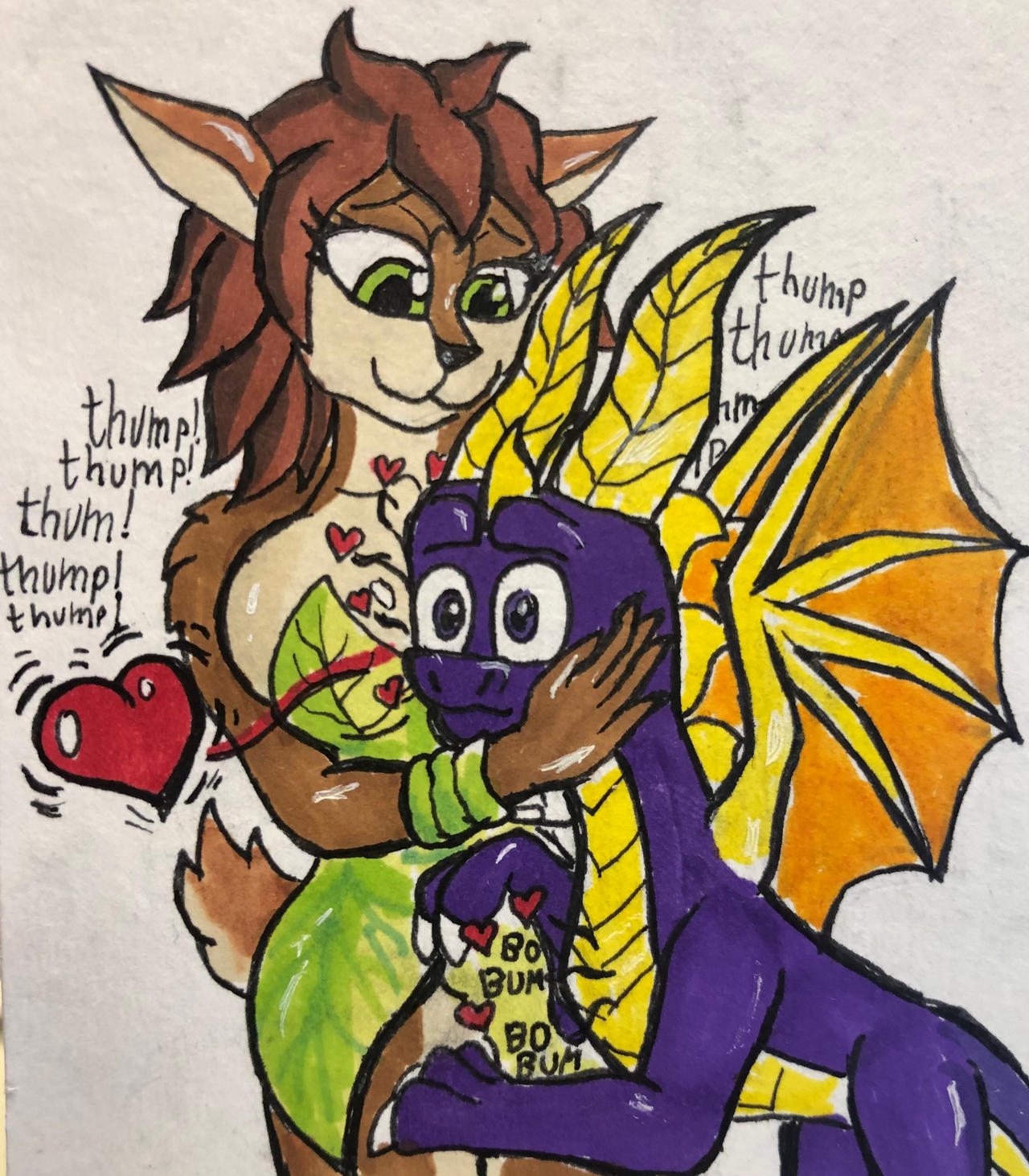 A girlfriend dragon heartbeat