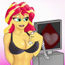 Adult Sunset shimmer heart radio
