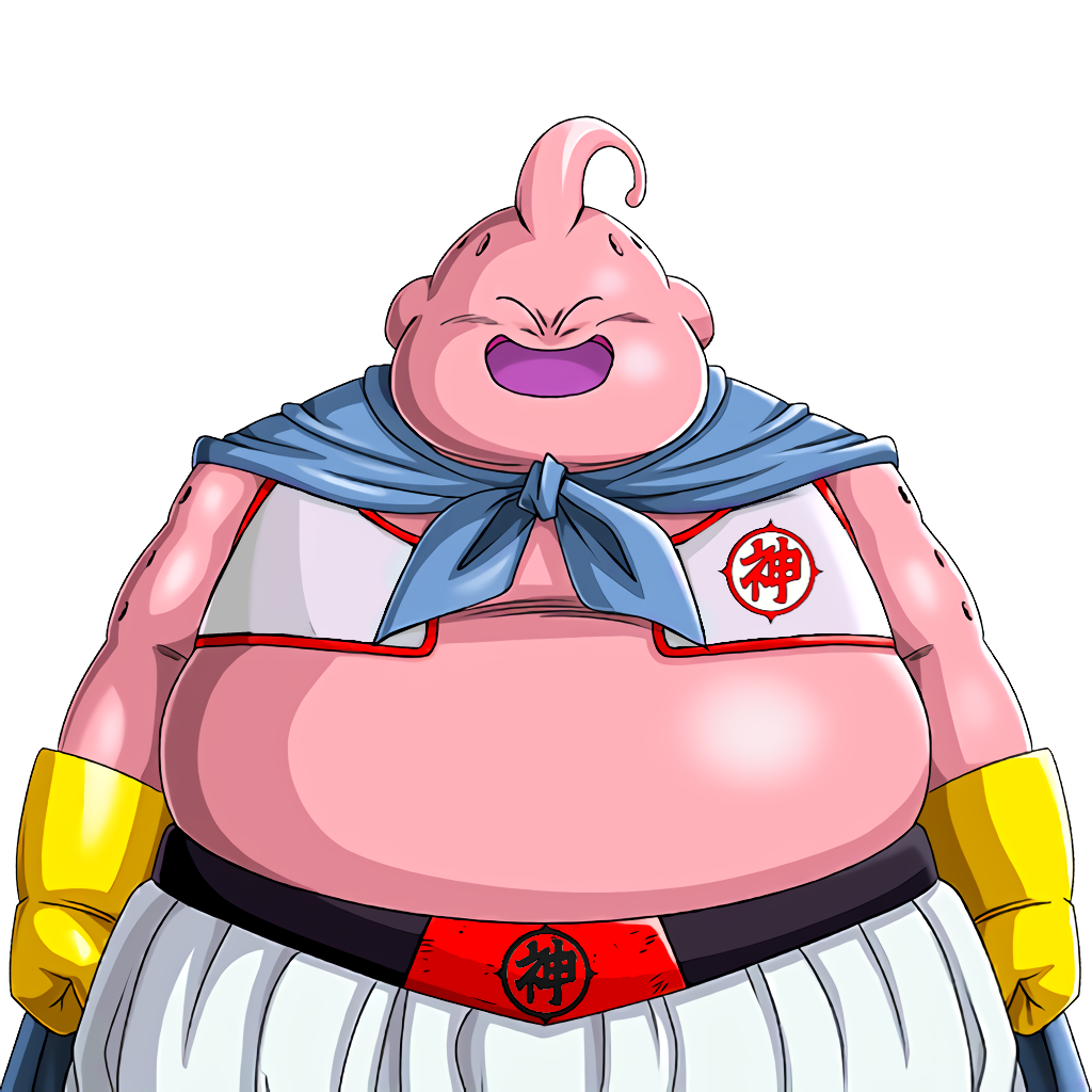 Kid Buu Mastered - Child of Piccolo (smile) by PlusUltraManOfficial on  DeviantArt