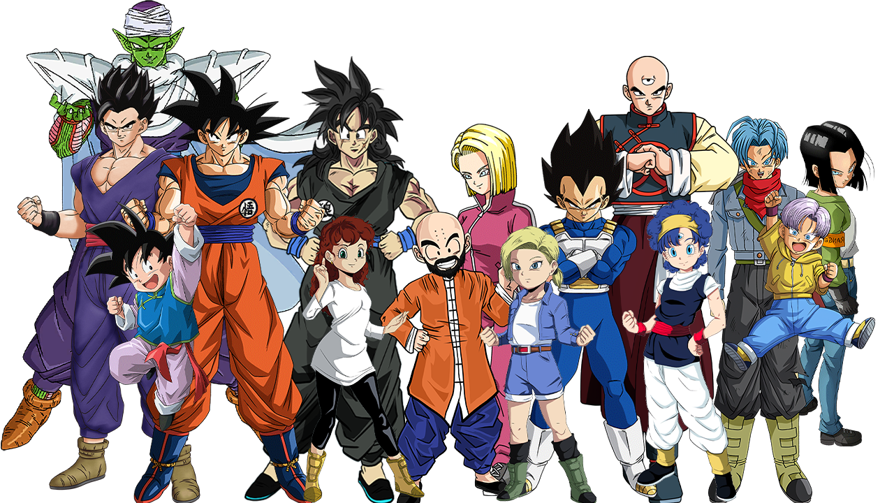 Z-fighters Became Saiyans Cast by PlusUltraManOfficial on DeviantArt