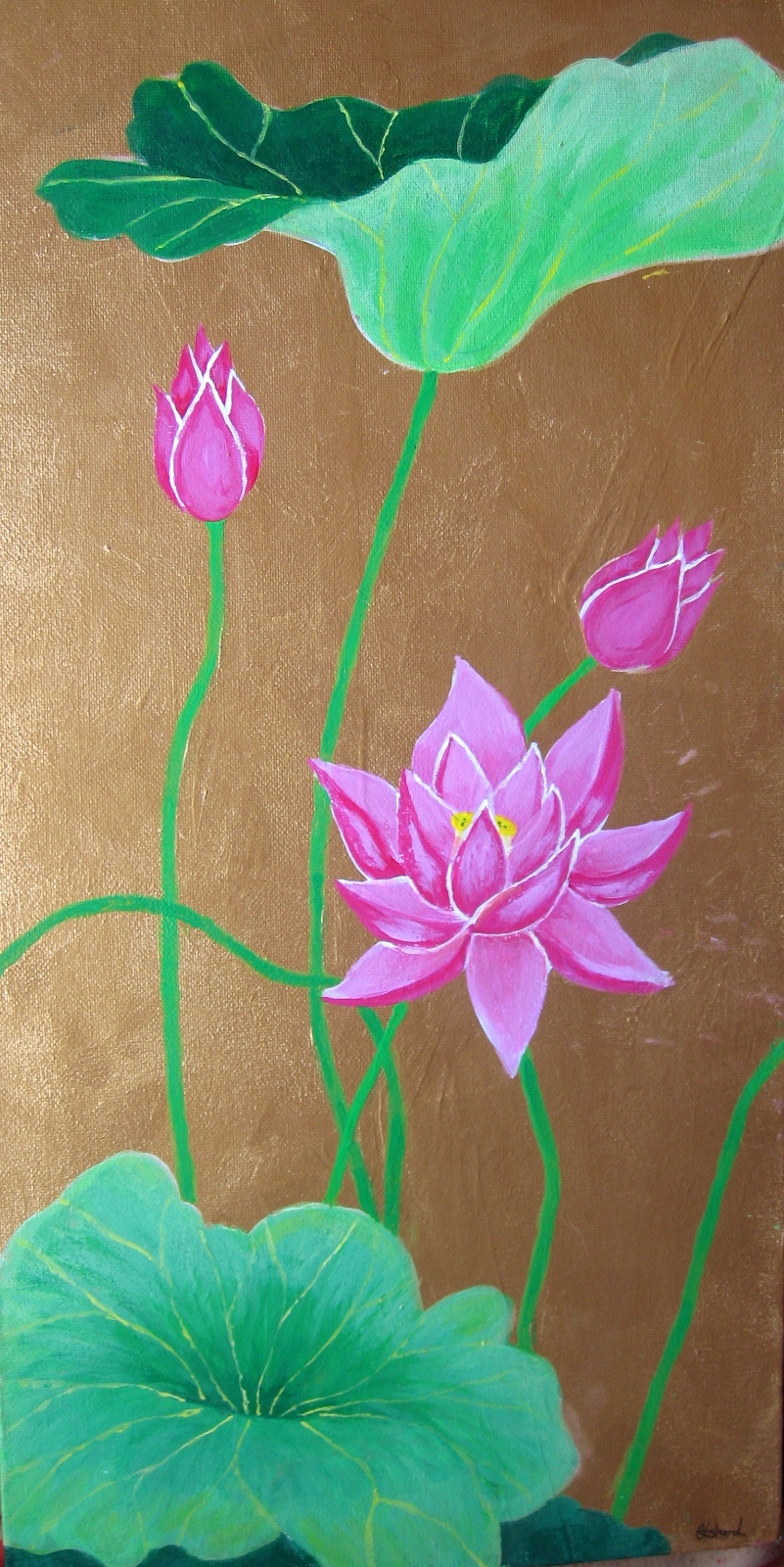 Lotus on Gold