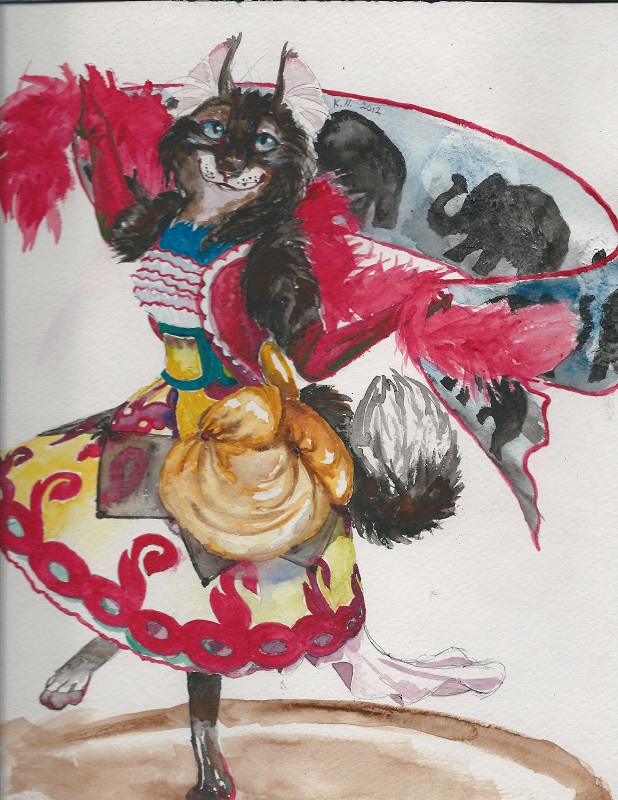 Dancing Cat Lady