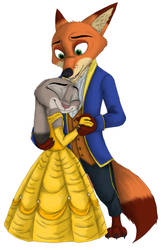 Zootopia - Beauty And The Beast - Commission