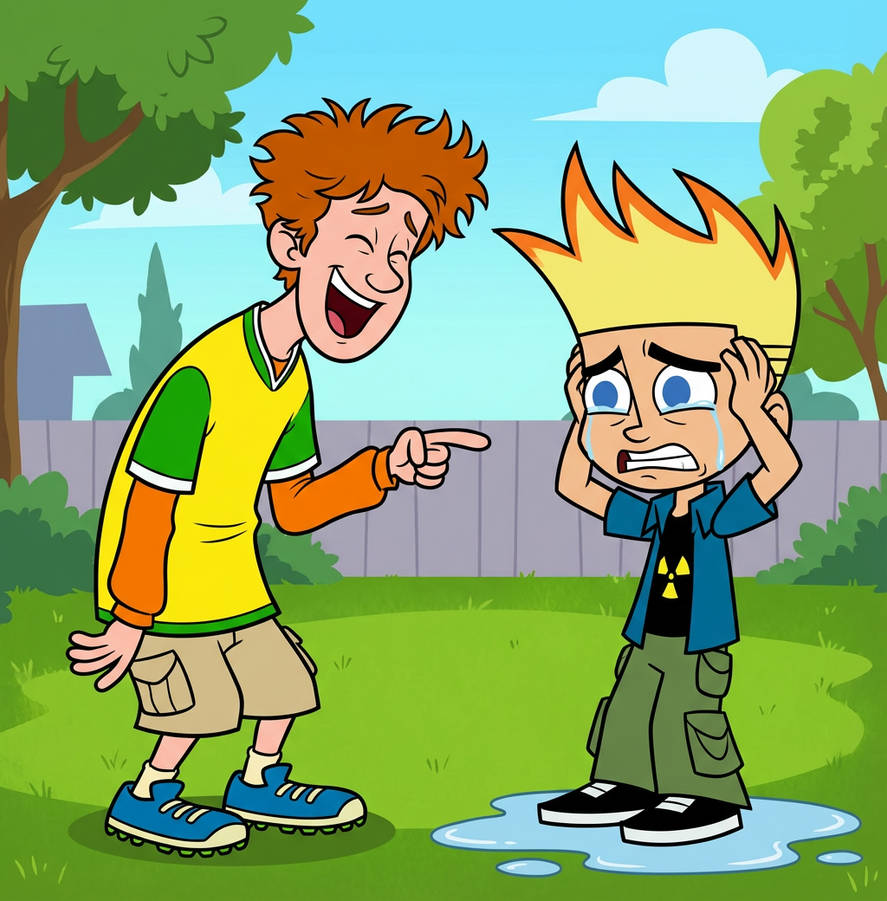 Johnny Crying Rbit Johnny laughing at johnny test crying by aladin963 on DeviantArt