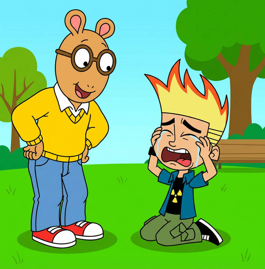 Johnny Crying Rbit Arthur laughing at Johnny test crying by aladin963 on DeviantArt