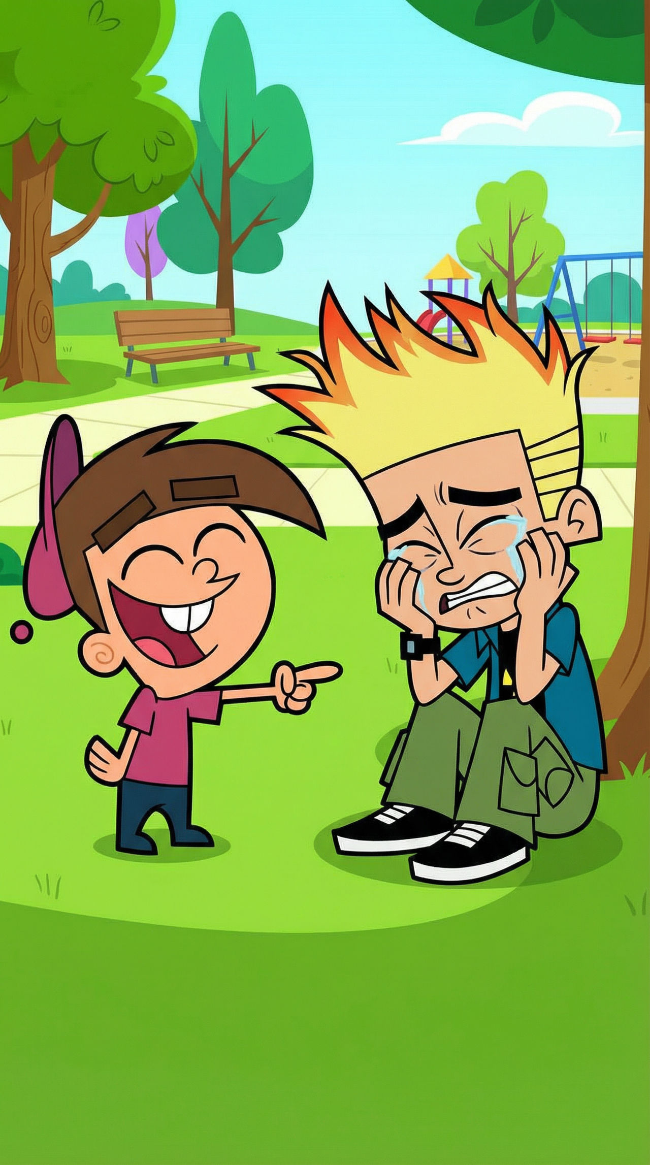 Johnny Crying Rbit Timmy turner laughing at Johnny test crying by aladin963 on DeviantArt