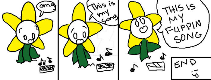 Flowey Reacts to the song ''I DONT WANNA DIE''