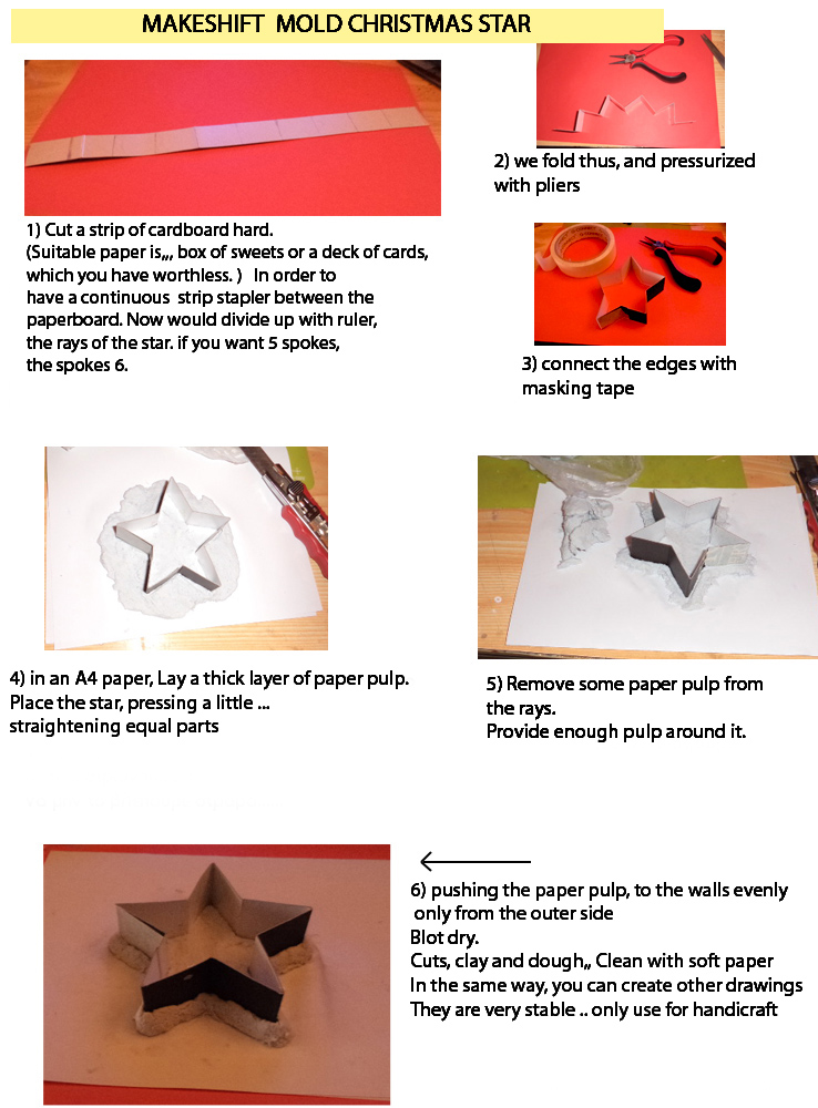 tutorial MOLD CHRISTMAS STAR