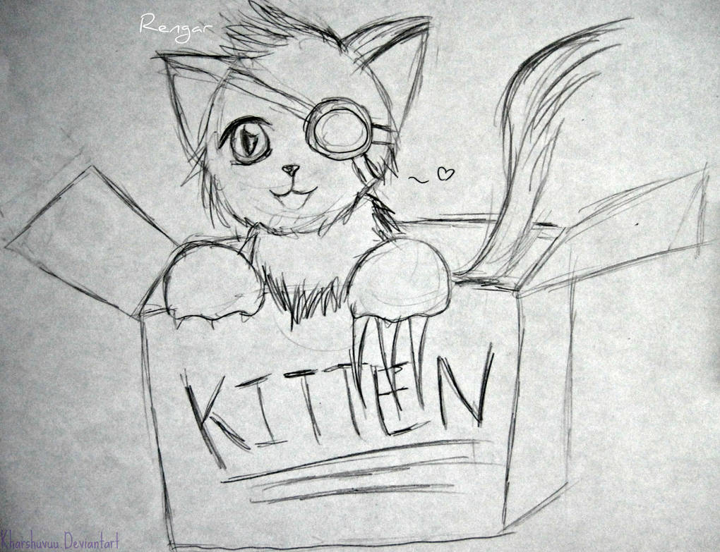 Rengar The Kitten by KharShuvuu on DeviantArt