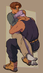 Future Trunks x Jim Hawkins [Comfort!] by HellPigSam