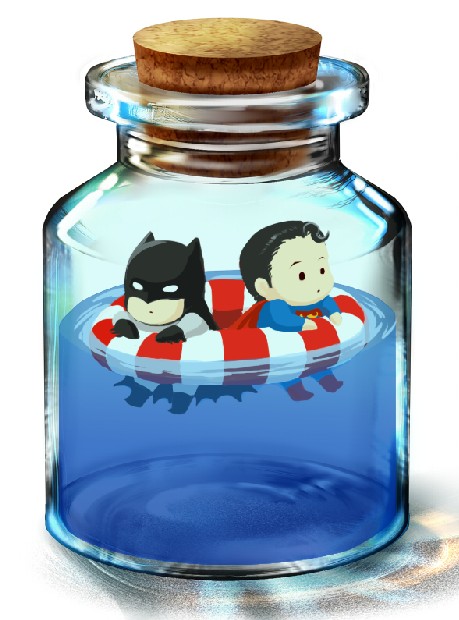 bottle_superman vs batman