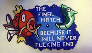 final match - magikarp vs metapod - perler