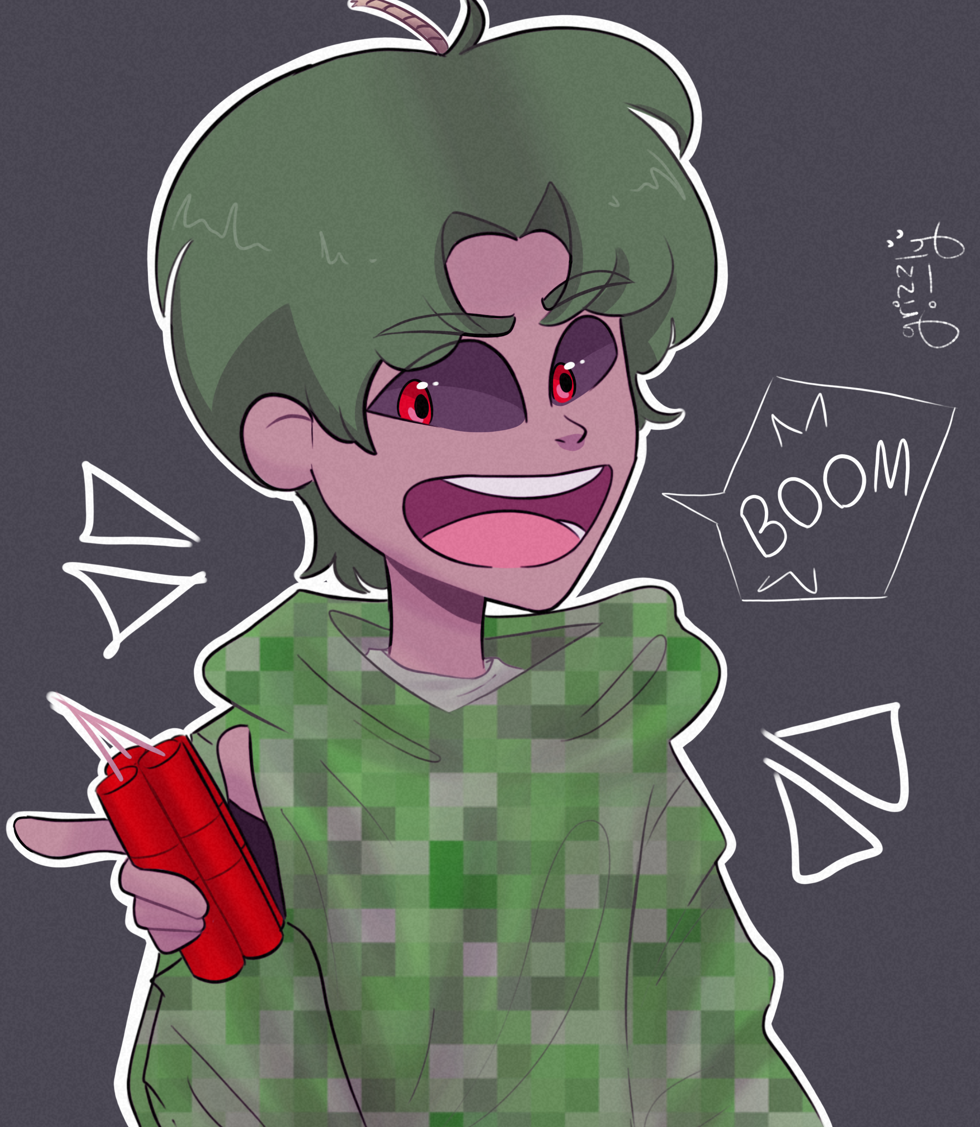 Minecraft - Creeper Face by H-Bong on DeviantArt