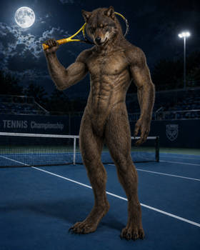 Werewolf Tennis Champion — Game Under the Full Moon