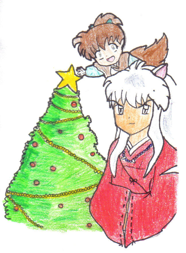 Putting up the tree by momofan on DeviantArt