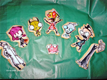 Invader Zim Cookies