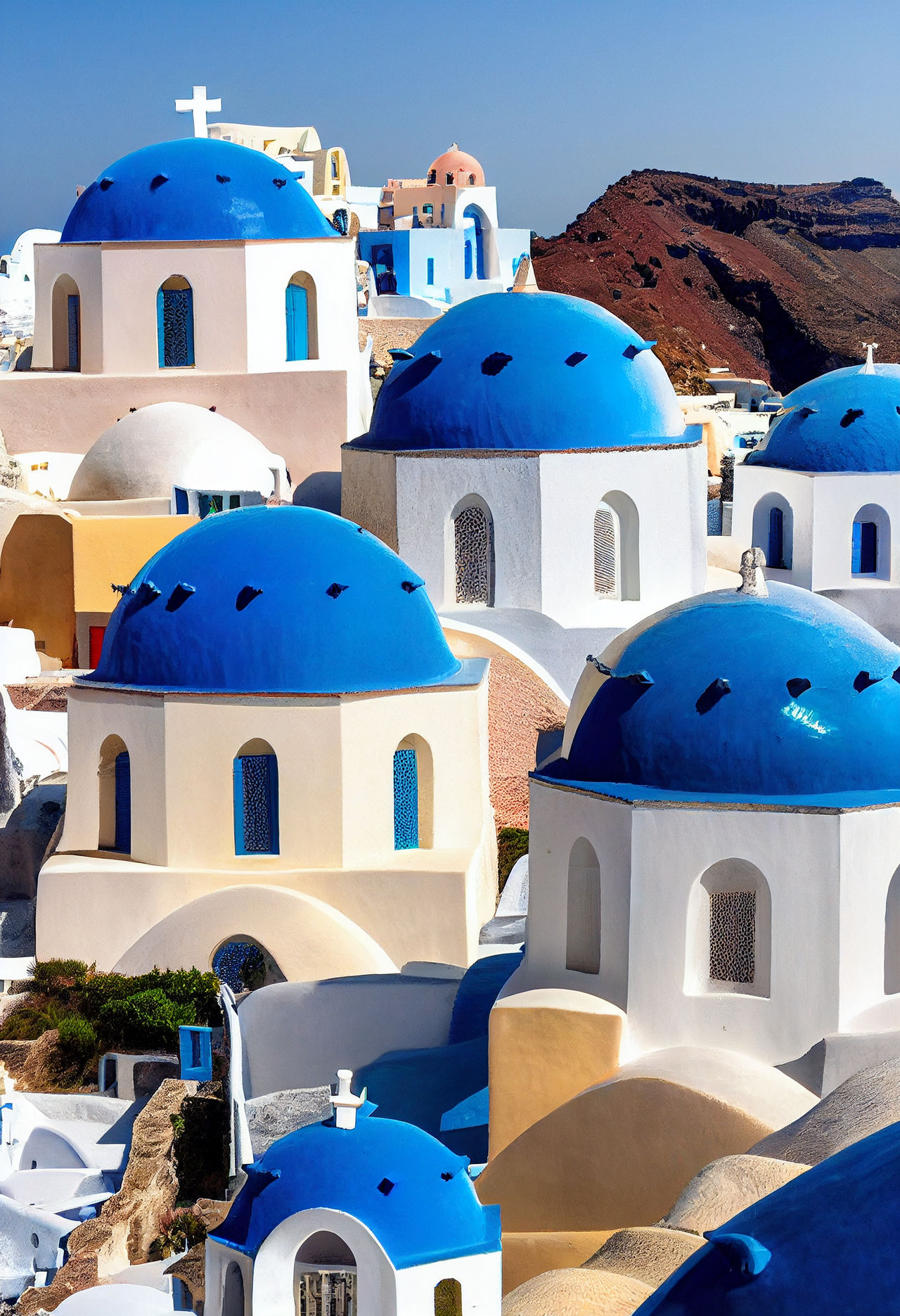 Blue Domes Of Oia Santorini By Gdoto On DeviantArt blue-domes-of-oia-santorini-by-gdoto-on-deviantart