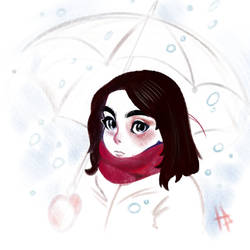 Art 2016 Girl With Umbrella