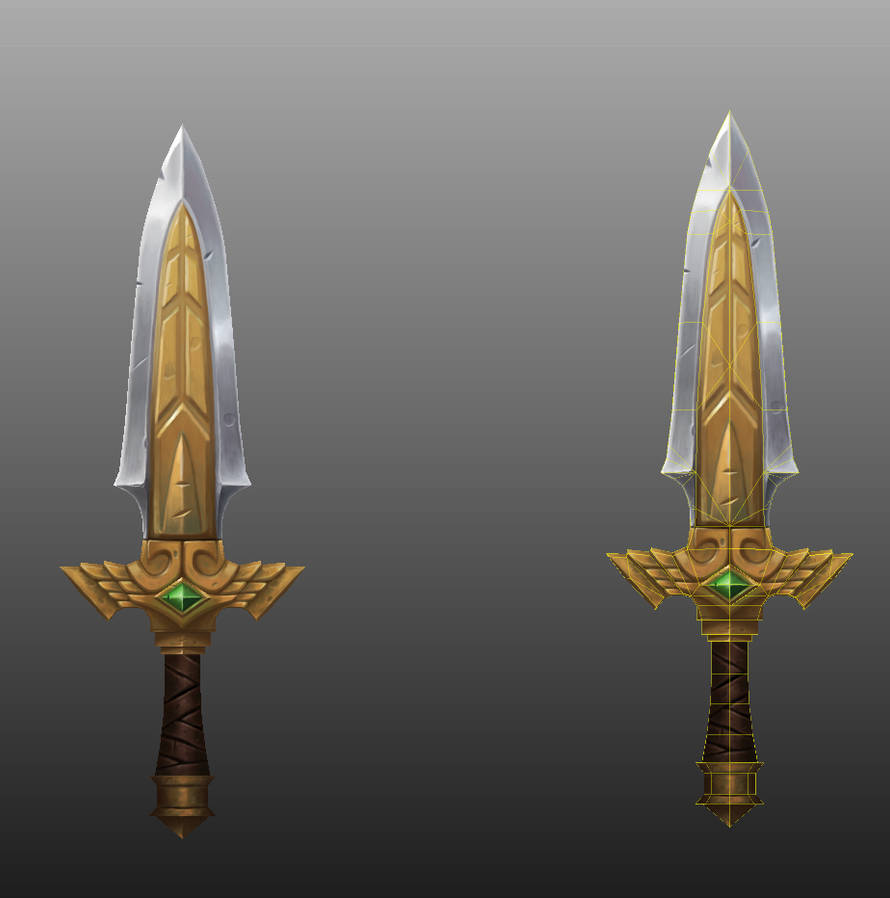 Stylized Dagger-HandPainted by NiosDark on DeviantArt
