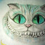 Cheshire cat greeting card